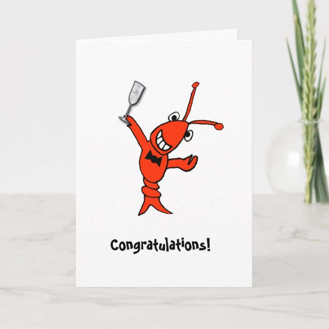 Carte Cajun Crawfish/homard Personnalisé (Devant)