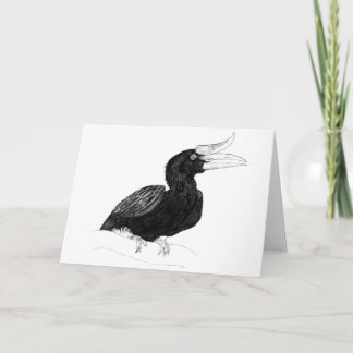 Carte Calao rhinocéros par Odin