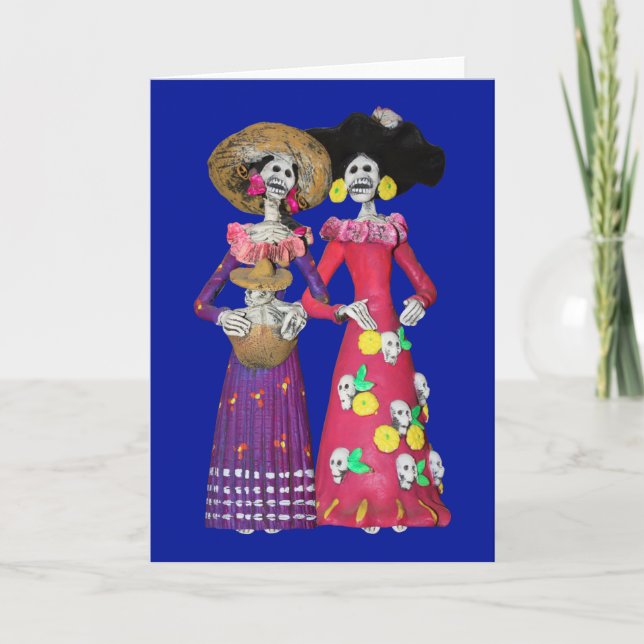 Carte Calavera Amigas (Devant)
