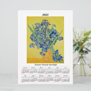 Carte Calendrier Irissen pour 2023 Vincent van Gogh