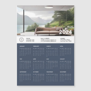 Carte Calendrier magnétique esthétique minimaliste