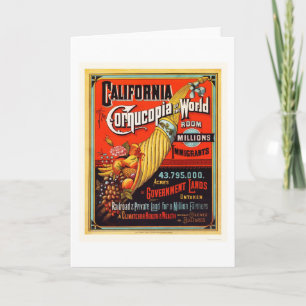 Carte Californie - Cornucopia du monde