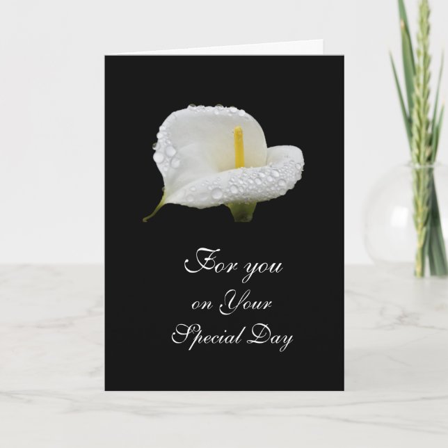 Carte Calla Lilly : Jour spécial (Devant)