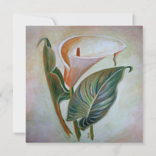 Carte Calla Lily Beau Art Botanique