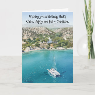 Carte Calm, Happy and full of Sunshine Birthday Card