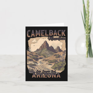 Carte Camelback Mountain Echo Canyon Trail Arizona Hikin