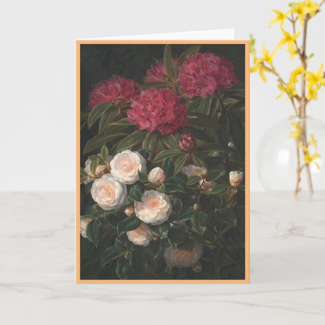 Carte Camellias Et Rhododendrons (Fleur jaune)