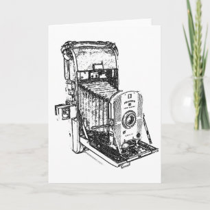 Carte Caméra antique Vintage