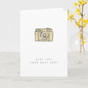 Carte Caméra - Félicitations   Encouragement