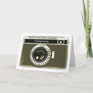 Carte Caméra gris classique Photographie Entreprise