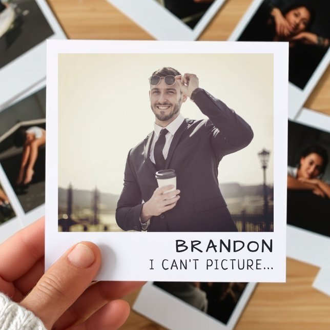 Carte Caméra instantanée Photo Retro Groomsman Propositi (Instant Camera Photo Retro Groomsman Proposal
)