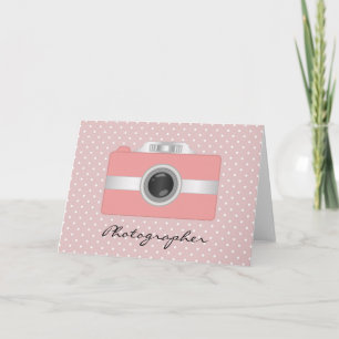 Carte Caméra rose