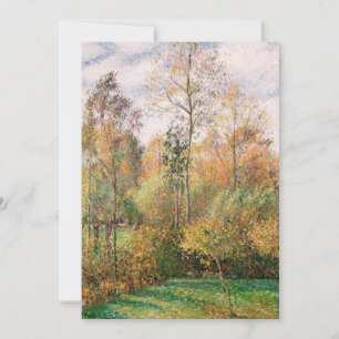 Carte Camille Pissarro - Automne, Peupliers, Eragny