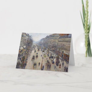 Carte Camille Pissarro - Boulevard Montmartre, matin
