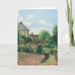 Carte Camille Pissarro Le jardin de l'artiste à Eragny