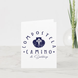Carte Camino De Santiago Espagne Pétoncle Shell St James