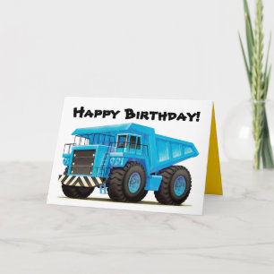 Carte Camion Big Blue Dump pour enfant