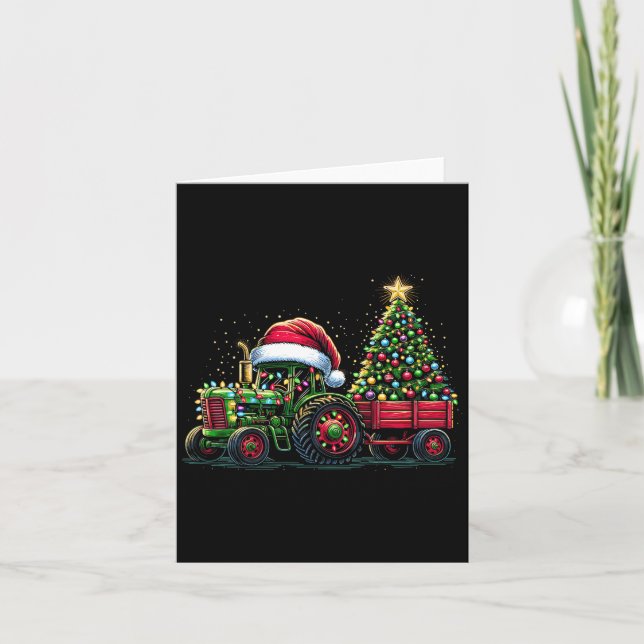 Carte Camion de Noël pour enfants Père Noël Camion de fe (Devant)
