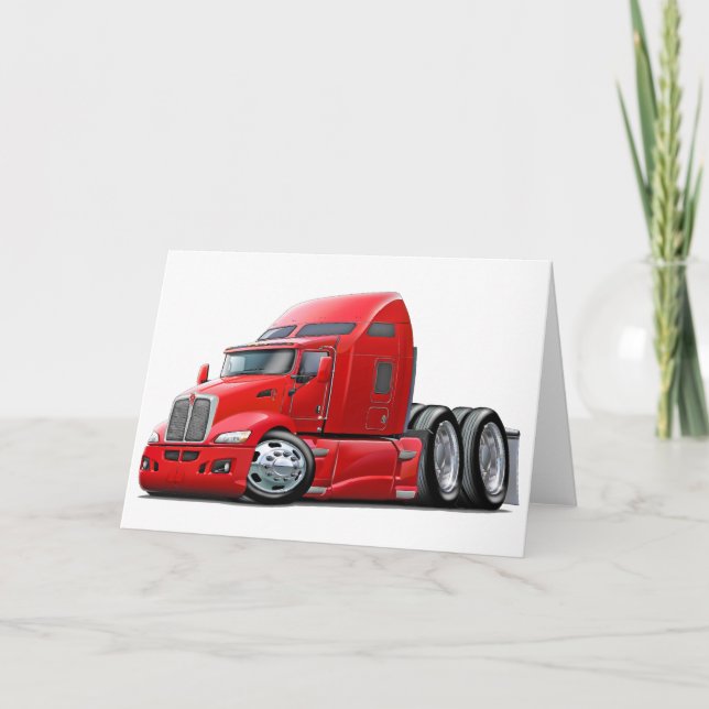 Carte Camion de rouge de Kenworth 660 (Devant)