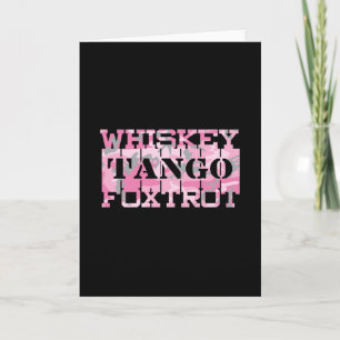 Carte Camion rose Foxtrot Tango Whiskey Militaire