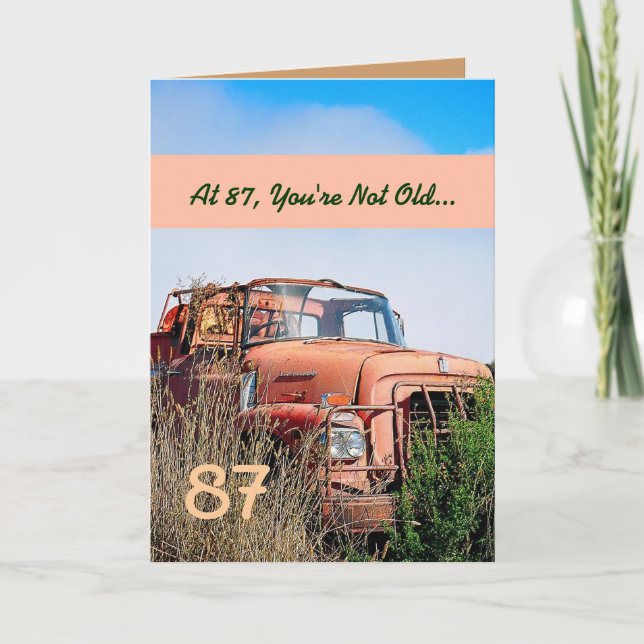 Carte Camion vintage 87A de joyeux (Devant)
