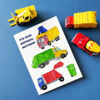 Camions Poubelles Peints Anniversaire Garçons