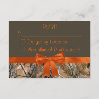Carte Camo RSVP