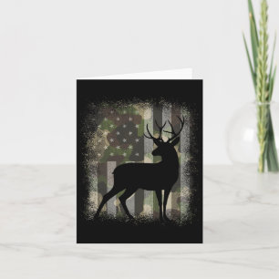 Carte Camo Us Drapeau Cerf Elk Buck Chasse Camouflage