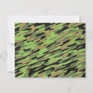 Carte Camouflage de l'Armée verte Texté