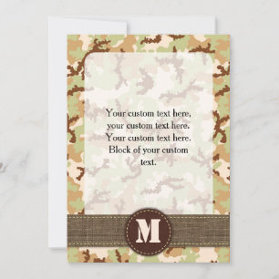 Carte Camouflage du désert