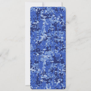 Carte Camouflage photo numérique bleu marine dynamique T