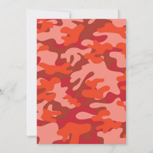 Carte Camouflage rouge