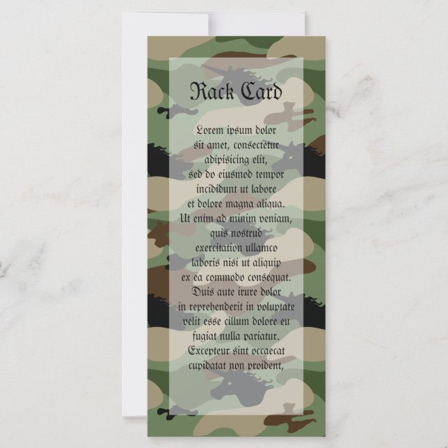 Carte Camouflage Unicorne (Devant)
