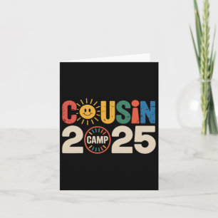 Carte Camp Cousin 2025 Camping Campfire Vacances d'été