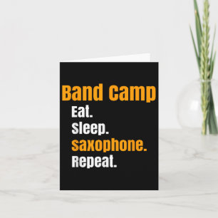 Carte Camp de bande Manger Saxophone Saxophone Répéter É