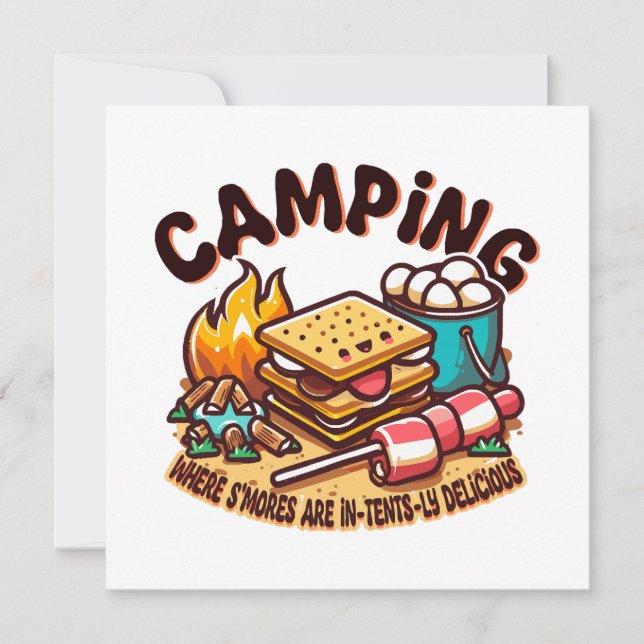Carte camp de smores (Devant)