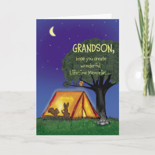 Carte Camp d'été - Miss you - Grandson