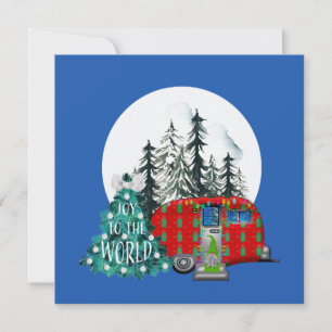 Carte Camper de Noël magique