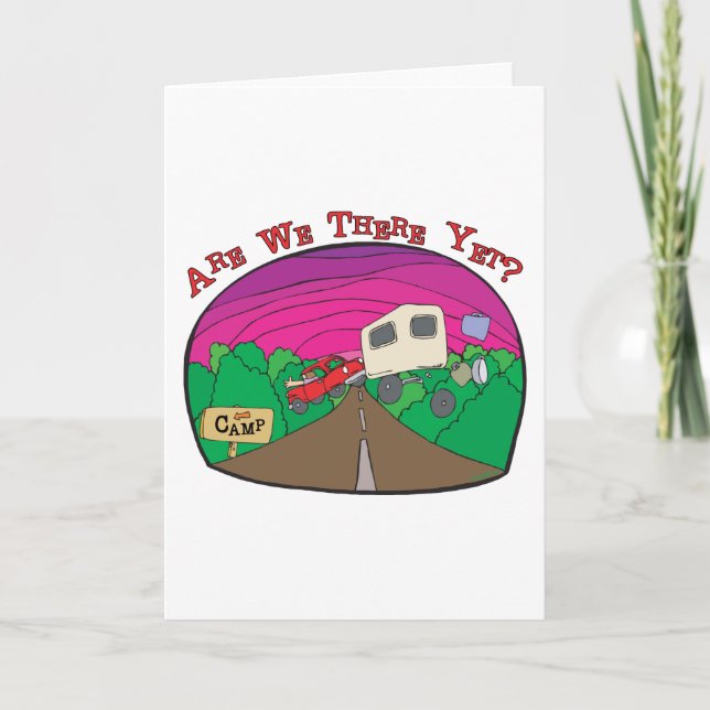 Carte Camping amusant (Devant)