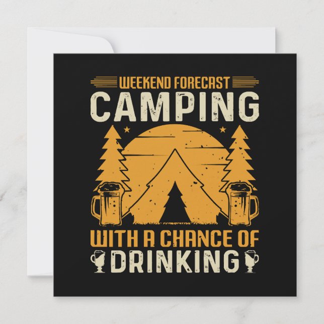 Carte Camping et boisson (Devant)