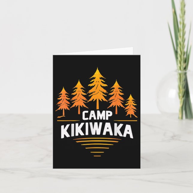Carte Camping Kikiwaka Camp d'été Forêt Randonnée extéri (Devant)