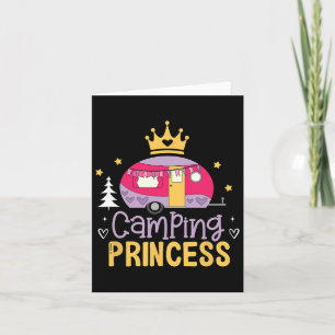 Carte Camping Princess Camper Extérieur Aventurier Explo