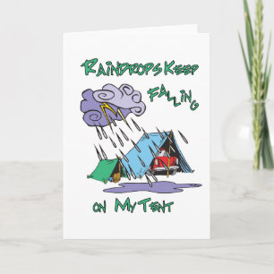 Carte Camping Raindrops