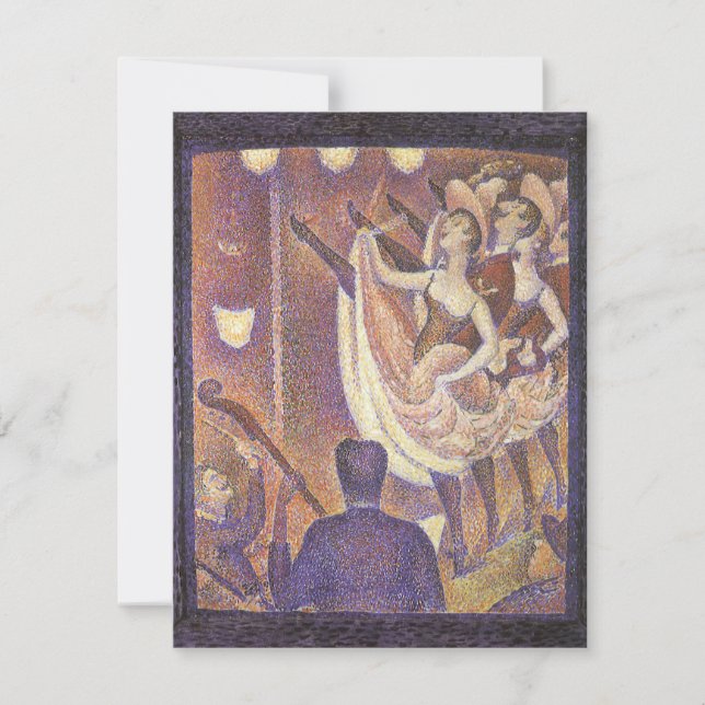 Carte Can Can Can Dance, Le Chahut par Georges Seurat (Devant)