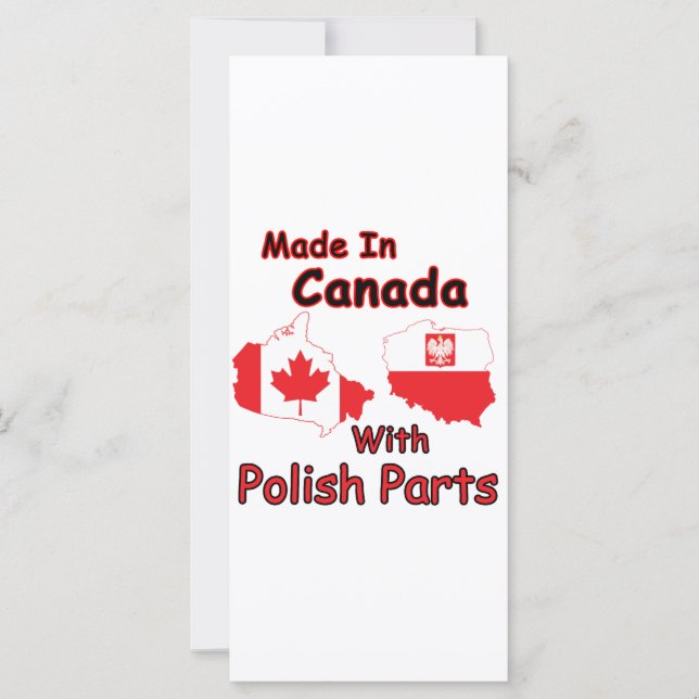 Carte Canada avec pièces polonaises (Devant)