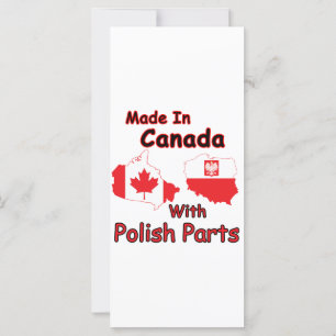 Carte Canada avec pièces polonaises