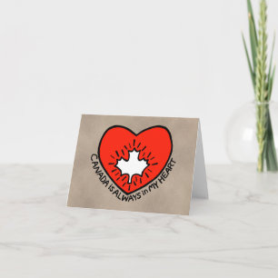 Carte Canada en toutes occasions Canada Lover heureux Ca