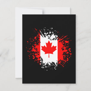 Carte Canada Souvenir Landmark, drapeau du Nord blanc Vo