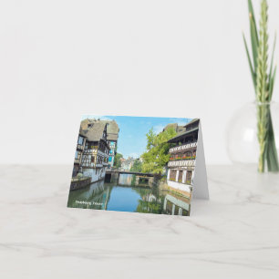 Carte canal fluvial de Strasbourg France