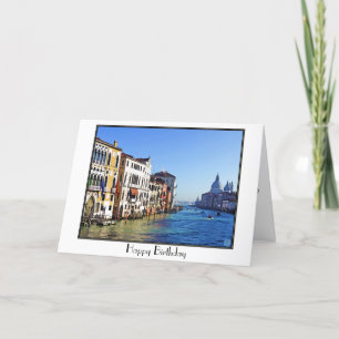 Carte Canal grand de Venise avec la citation d'amour